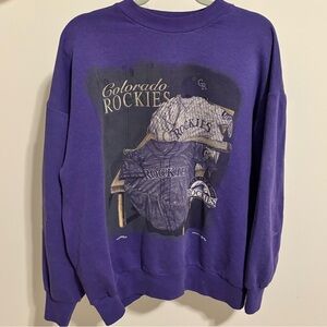 Vintage Colorado Rockies Purple Sweatshirt